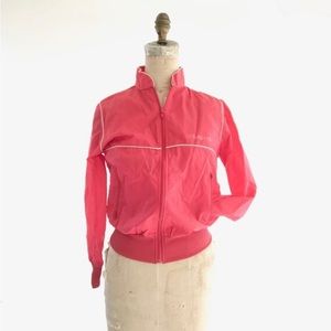 vintage pink Adidas windbreaker